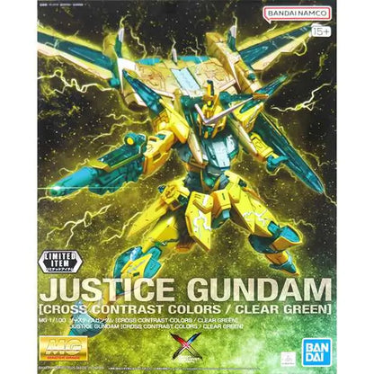 MG 1/100 Justice Gundam [Cross Contrast Colors / Clear Green] (Event Limited)