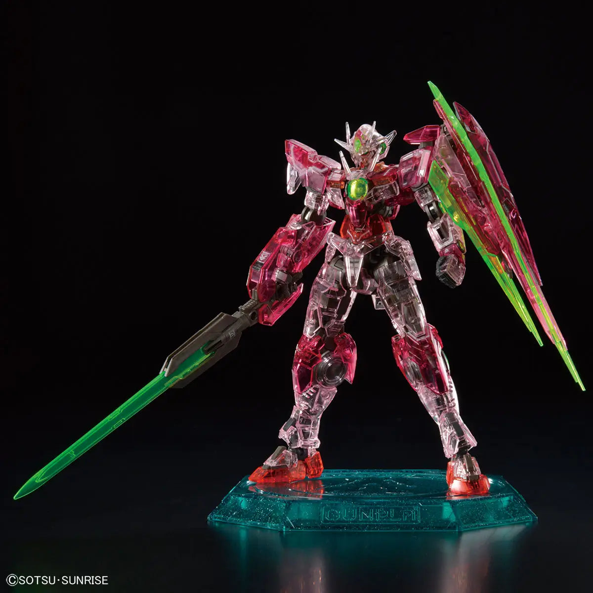RG 1/144 The Gundam Base Limited 00 Qan[T] [Trans-Am Clear]