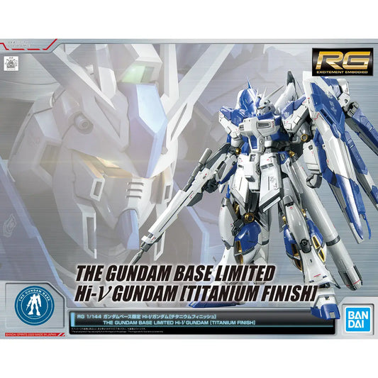 RG 1/144 The Gundam Base Limited Hi-ν Gundam [Titanium Finish]
