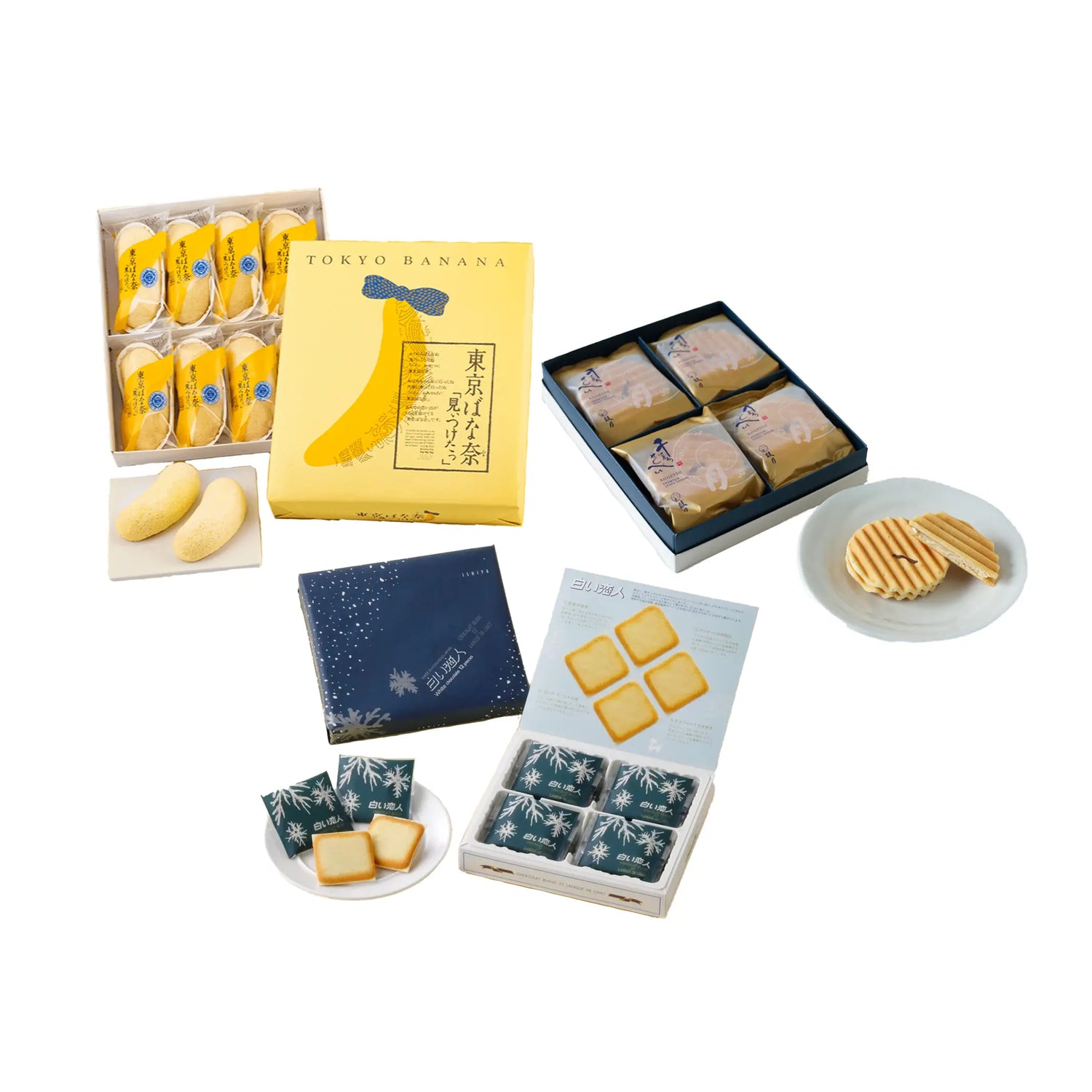 famous Japanese snacks that may contain in Premium Japanese Snack Box.